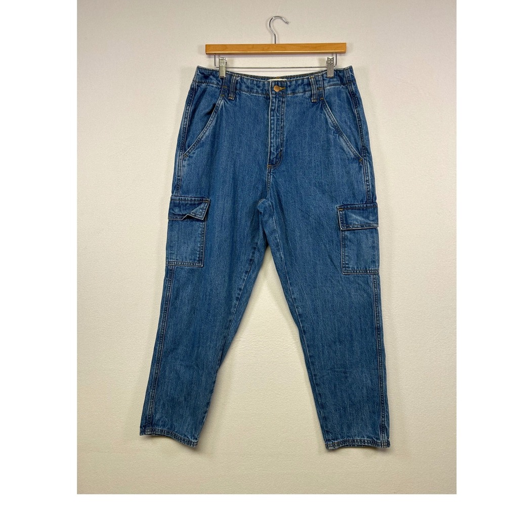 Universal Thread Blue Straight Leg Cargo Jeans